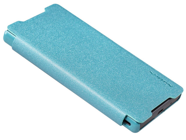 Чехол Nillkin Sparkle Leather Case для Sony Xperia Z5 compact (голубой, винилискожа)