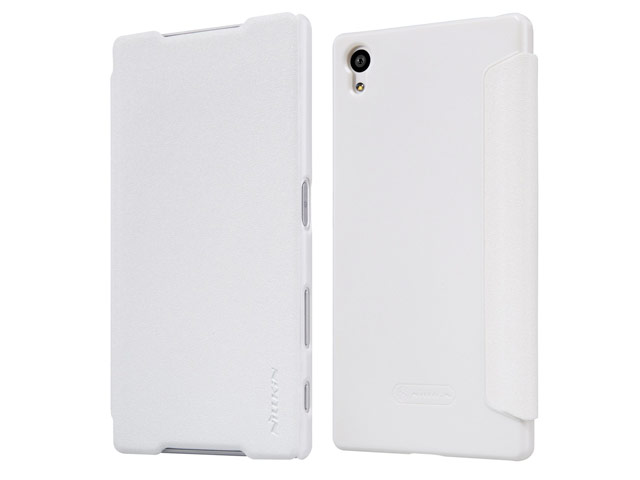 Чехол Nillkin Sparkle Leather Case для Sony Xperia Z5 (белый, винилискожа)