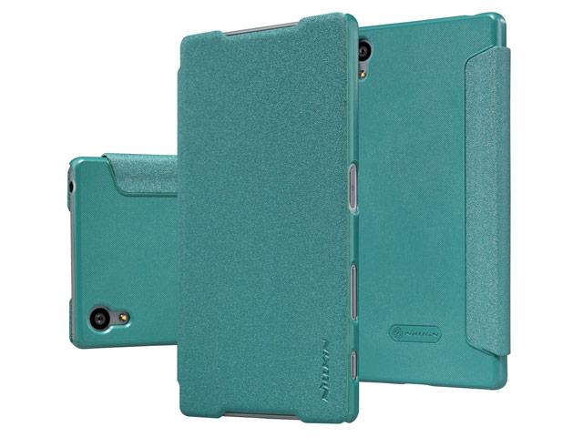 Чехол Nillkin Sparkle Leather Case для Sony Xperia Z5 (голубой, винилискожа)