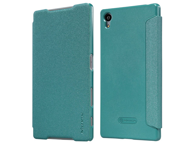 Чехол Nillkin Sparkle Leather Case для Sony Xperia Z5 (голубой, винилискожа)