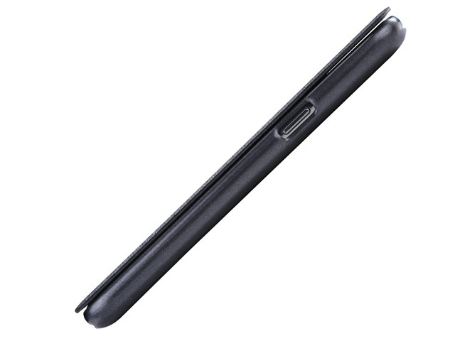 Чехол Nillkin Sparkle Leather Case для Samsung Galaxy J2 SM-J200 (темно-серый, винилискожа)