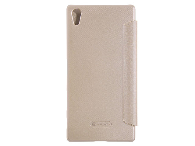Чехол Nillkin Sparkle Leather Case для Sony Xperia Z5 premium (золотистый, винилискожа)