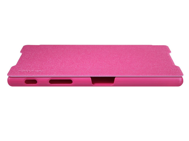 Чехол Nillkin Sparkle Leather Case для Sony Xperia Z5 premium (розовый, винилискожа)