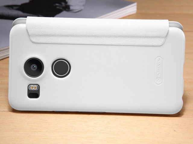 Чехол Nillkin Sparkle Leather Case для LG Nexus 5X (белый, винилискожа)