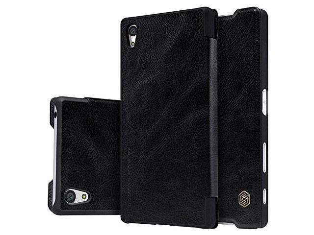 Чехол Nillkin Qin leather case для Sony Xperia Z5 (черный, кожаный)