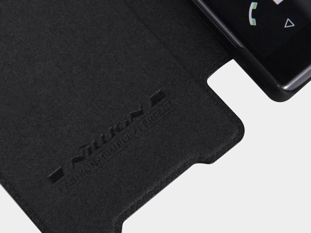Чехол Nillkin Qin leather case для Sony Xperia Z5 compact (черный, кожаный)