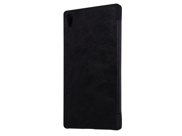 Чехол Nillkin Qin leather case для Sony Xperia Z5 premium (черный, кожаный)