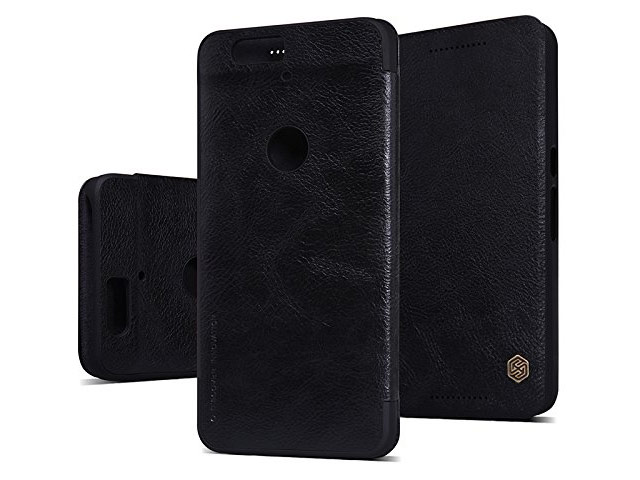 Чехол Nillkin Qin leather case для Huawei Nexus 6P (черный, кожаный)