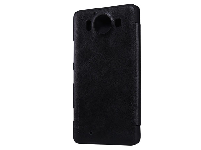 Чехол Nillkin Qin leather case для Microsoft Lumia 950 (черный, кожаный)