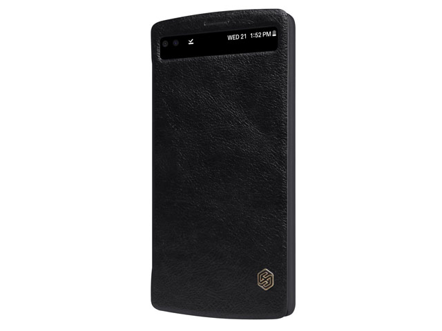 Чехол Nillkin Qin leather case для LG V10 (черный, кожаный)