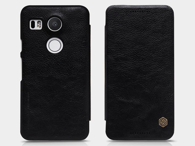Чехол Nillkin Qin leather case для LG Nexus 5X (черный, кожаный)