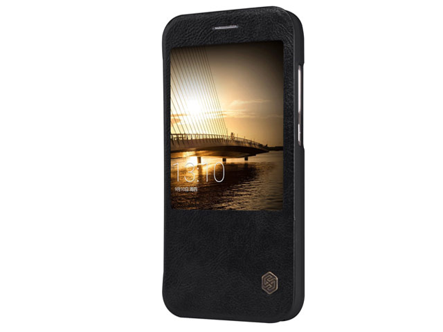 Чехол Nillkin Qin leather case для Huawei Ascend G8 (черный, кожаный)