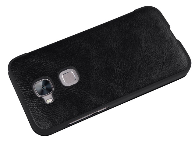 Чехол Nillkin Qin leather case для Huawei Ascend G8 (черный, кожаный)