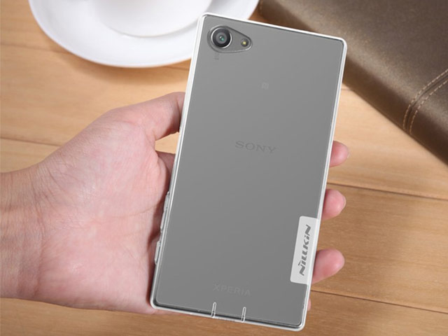 Чехол Nillkin Nature case для Sony Xperia Z5 compact (прозрачный, гелевый)