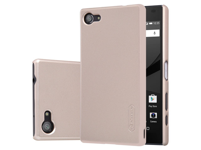 Чехол Nillkin Hard case для Sony Xperia Z5 compact (золотистый, пластиковый)