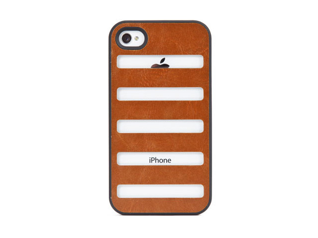 Чехол X-doria Dash case для Apple iPhone 4/4S (коричневый, кожанный)
