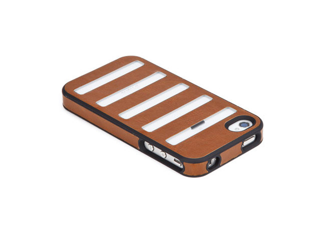 Чехол X-doria Dash case для Apple iPhone 4/4S (коричневый, кожанный)