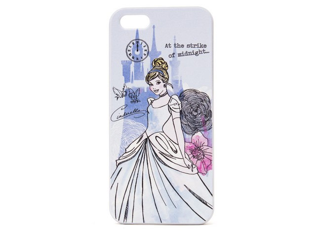 Чехол Disney Princess series case для Apple iPhone 5/5S (голубой, пластиковый)