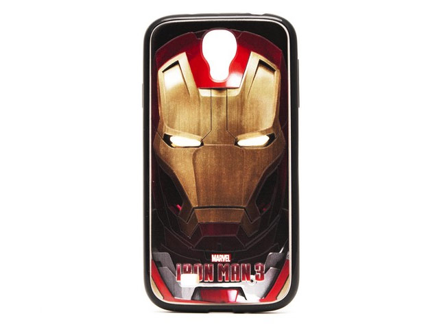 Чехол Disney Iron Man 3 series case для Samsung Galaxy S4 i9500 (золотистый, пластиковый)