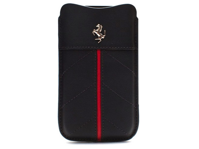 Чехол Ferrari California Sleeve универсальный (черный, кожаный, размер 4-5