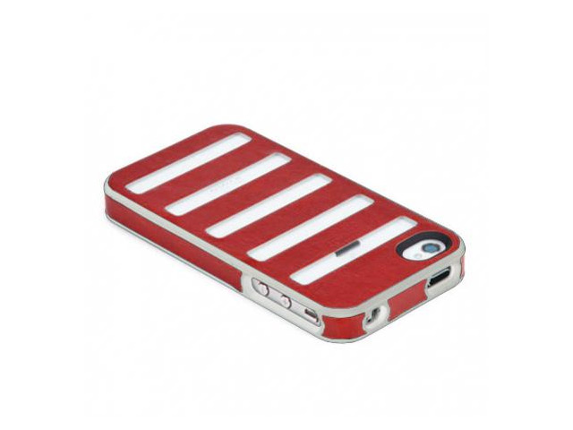 Чехол X-doria Dash case для Apple iPhone 4/4S (розовый, кожанный)