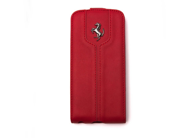 Чехол Ferrari Montecarlo Flapcase для Apple iPhone 5C (красный, кожаный)