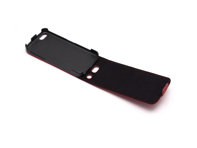 Чехол Ferrari Montecarlo Flapcase для Apple iPhone 5C (красный, кожаный)