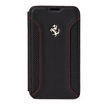 Чехол Ferrari F-12 Flapcase Booktype для Samsung Galaxy S5 SM-G900 (черный, кожаный)