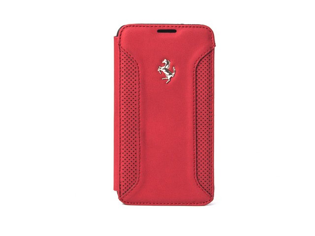 Чехол Ferrari F-12 Flapcase Booktype для Samsung Galaxy S5 SM-G900 (красный, кожаный)