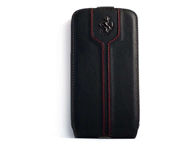 Чехол Ferrari Montecarlo Flapcase для Samsung Galaxy S4 i9500 (черный, кожаный)