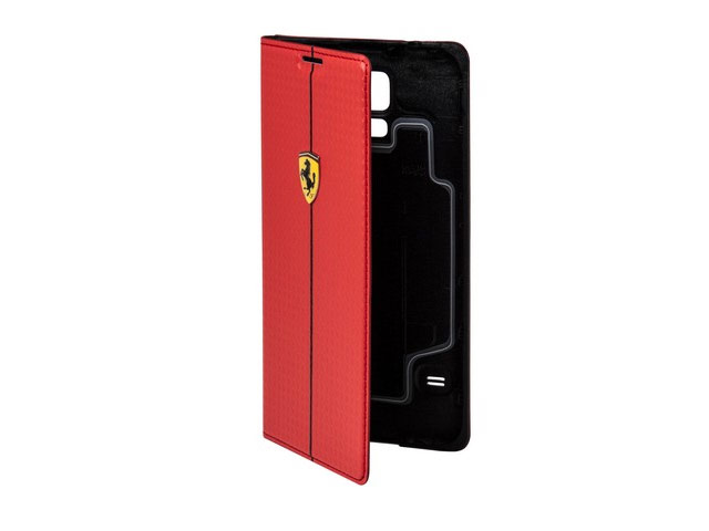 Чехол Ferrari Scuderia Booktype для Samsung Galaxy S5 SM-G900 (красный, кожаный)