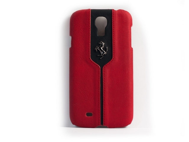 Чехол Ferrari Montecarlo Hardcase для Samsung Galaxy S4 i9500 (красный, кожаный)