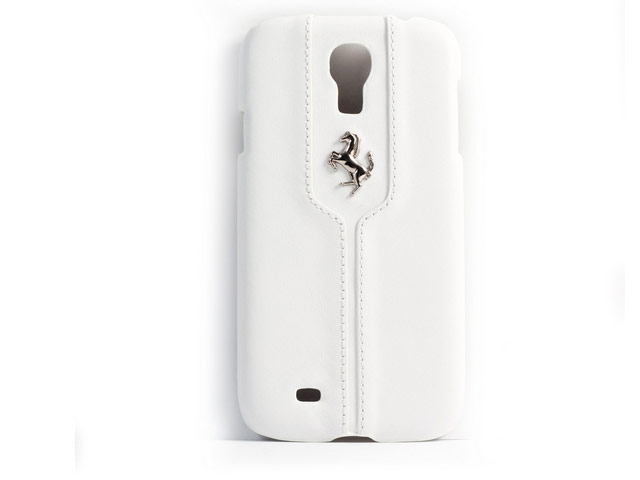 Чехол Ferrari Montecarlo Hardcase для Samsung Galaxy S4 i9500 (белый, кожаный)