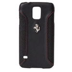 Чехол Ferrari F-12 Hardcase для Samsung Galaxy S5 SM-G900 (черный, кожаный)