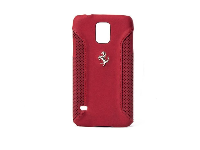 Чехол Ferrari F-12 Hardcase для Samsung Galaxy S5 SM-G900 (красный, кожаный)