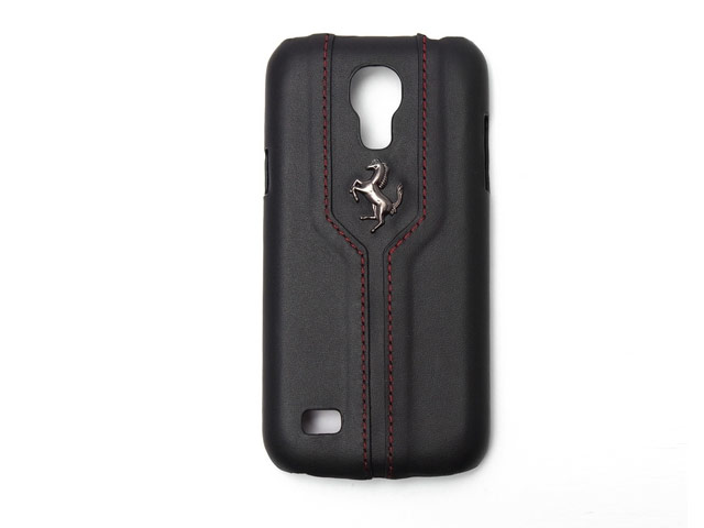Чехол Ferrari Montecarlo Hardcase для Samsung Galaxy S4 mini i9190 (черный, кожаный)