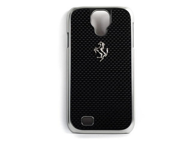 Чехол Ferrari GT Carbon Hardcase для Samsung Galaxy S4 i9500 (черный, пластиковый)