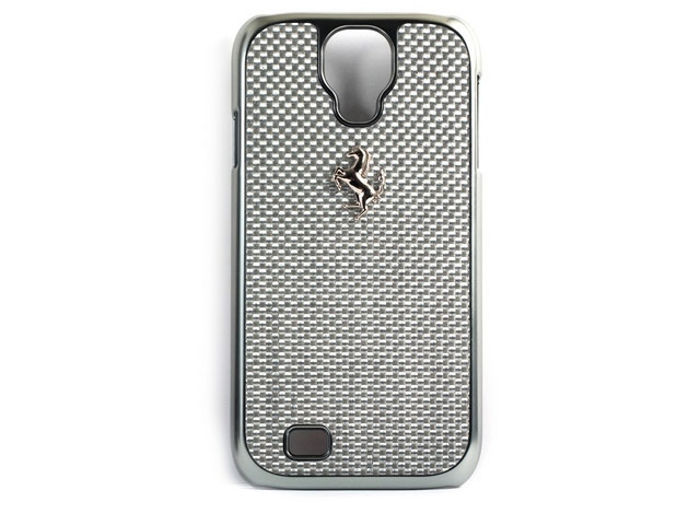 Чехол Ferrari GT Carbon Hardcase для Samsung Galaxy S4 i9500 (серый, пластиковый)