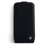 Чехол BMW Real Leather Flapcase для Samsung Galaxy S4 i9500 (черный, кожаный)