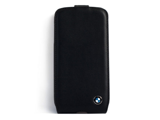 Чехол BMW Real Leather Flapcase для Samsung Galaxy S4 i9500 (черный, кожаный)