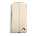 Чехол BMW Real Leather Flapcase для Samsung Galaxy S4 i9500 (белый, кожаный)