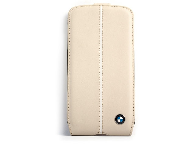 Чехол BMW Real Leather Flapcase для Samsung Galaxy S4 i9500 (белый, кожаный)