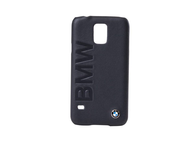 Чехол BMW Real Leather Hardcase для Samsung Galaxy S5 SM-G900 (черный, кожаный)