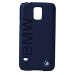 Чехол BMW Real Leather Hardcase для Samsung Galaxy S5 SM-G900 (темно-синий, кожаный)