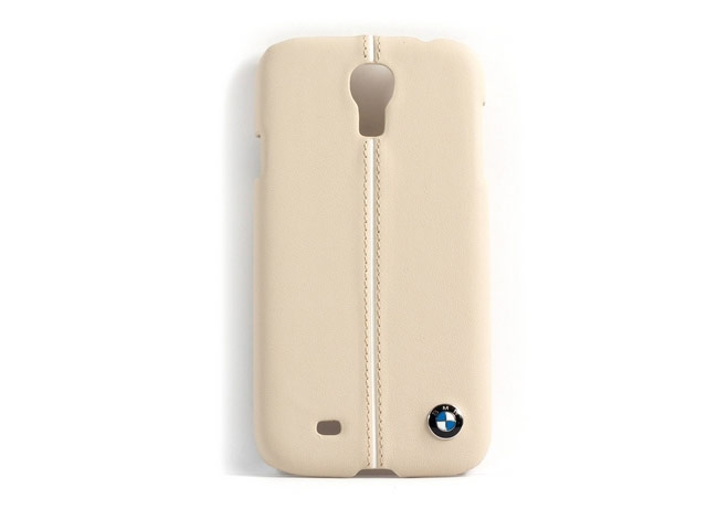 Чехол BMW Real Leather Hardcase для Samsung Galaxy S4 i9500 (бежевый, кожаный)