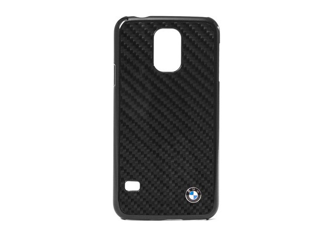Чехол BMW Real Carbon Fiber Case для Samsung Galaxy S5 SM-G900 (черный, карбон)