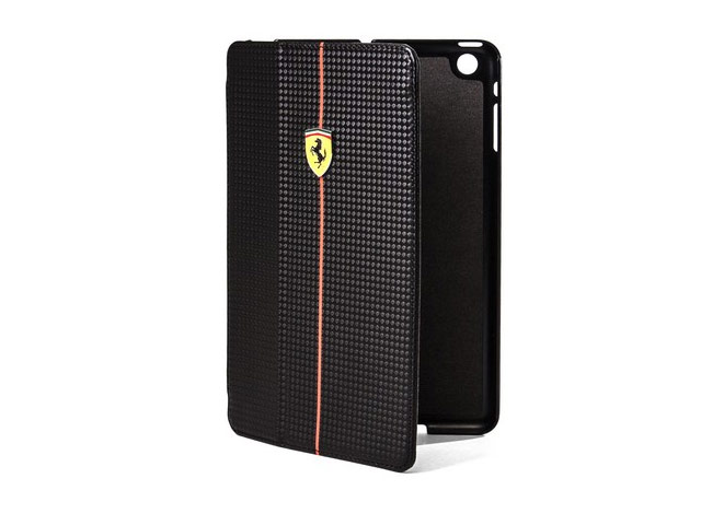 Чехол Ferrari Scuderia Foliocase для Apple iPad mini 2/3 (черный, карбон)