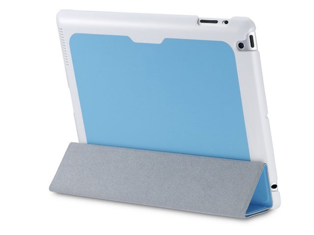 Чехол Cooler Master Wake Up Folio для Apple iPad 2/new iPad (голубой, полиуретановый)