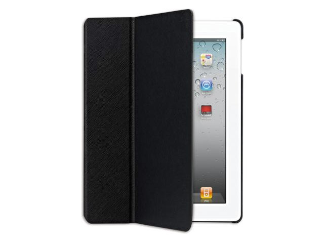 Чехол Ozaki iCoat Notebook для Apple new iPad/iPad 2 (черный, кожанный)