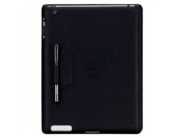 Чехол Ozaki iCoat Notebook для Apple new iPad/iPad 2 (черный, кожанный)